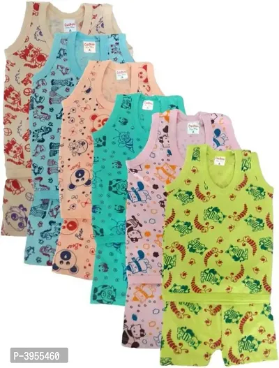 Kids Boys Top  Bottom Cotton Sets (Pack of 6)-thumb0