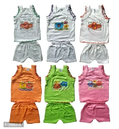Kids Top  Bottom  Cotton Sets (Pack of 6)