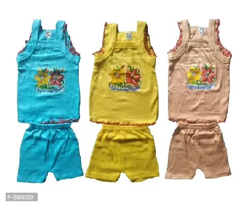 Kids Top  Bottom  Cotton Sets (Pack of 3)
