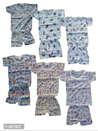 Kids Boys Top Bottom Cotton Sets Pack Of 6-thumb0
