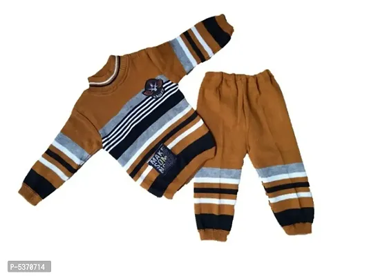 Rebiva Kids woolen winter wear Top  Bottom Sets (Pack of 1)-thumb0