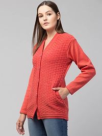 Classic Wool Solid Cardigan Sweaters for Women-thumb1