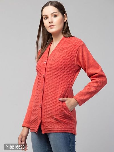 Classic Wool Solid Cardigan Sweaters for Women-thumb2