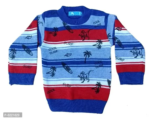 Classic Wool Printed Kids Boys Sweaters Pack of 2-thumb4