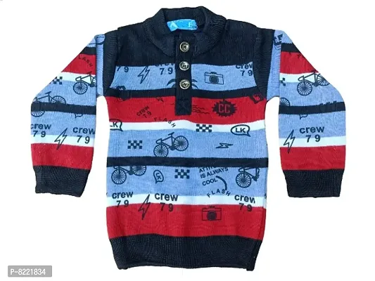 Classic Wool Printed Kids Boys Sweaters Pack Of 2-thumb2