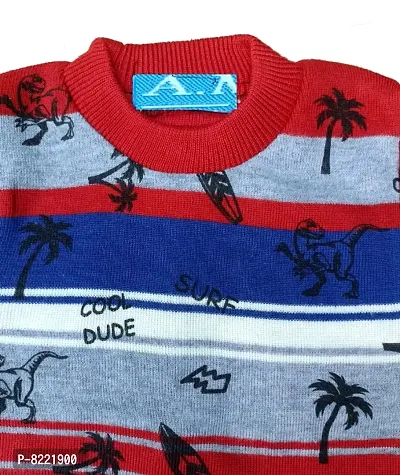 Classic Wool Printed Kids Boys Sweaters-thumb3