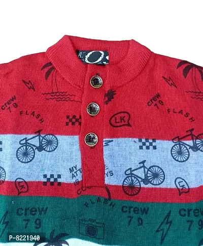 Classic Wool Printed Kids Boys Sweaters-thumb3