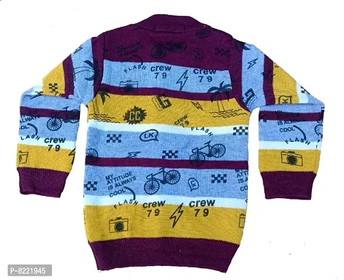 Classy Wool Printed Sweater For Boys-thumb3