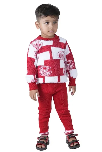 Kids woolen Boys sweater Pant Set