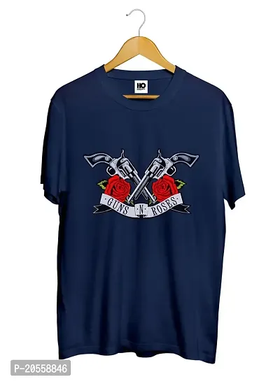 HUMANITYORIGINAL Unisex Regular Fit Music Cotton Printed Tshirt |(GN'R09)|