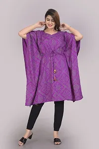 VMS Fashion Bandej Printed Kaftan (XX-Large, Purple)-thumb4