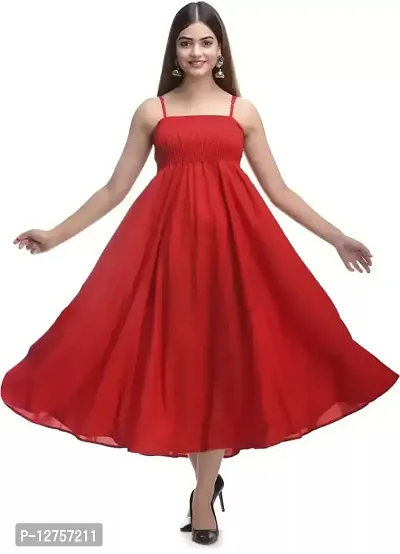 Hegza Anarkali Gown (X-Large, Red)-thumb0