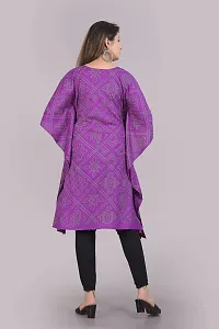 VMS Fashion Bandej Printed Kaftan (XX-Large, Purple)-thumb1