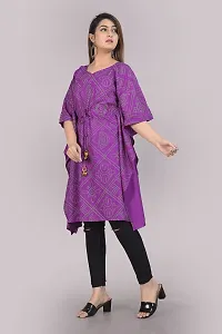 VMS Fashion Bandej Printed Kaftan (XX-Large, Purple)-thumb2