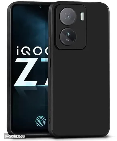 NewSelect Back Cover for IQOO Z7 5G IQ00 Z7 5G Black Grip Case Pack of 1