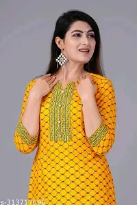 Stylish Cotton Stitched Kurti For Women-thumb1