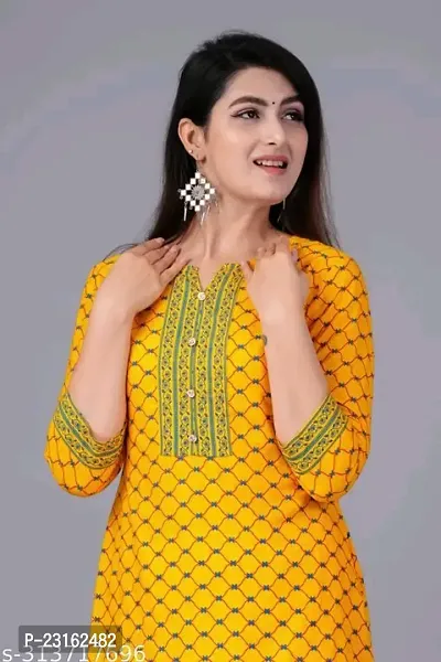 Stylish Cotton Stitched Kurti For Women-thumb2