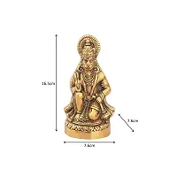 GOLD METAL HANUMAN JI MAHAVEER BAJRANG BALI HANUMAN JI FOR HOME OFFICE GIFT-thumb1