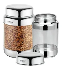Home Smart - Stainless Steel transparent Glossy Container, Set of 3, 400 ML (3)-thumb1