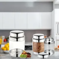 Home Smart - Stainless Steel transparent Glossy Container, Set of 3, 400 ML (3)-thumb3