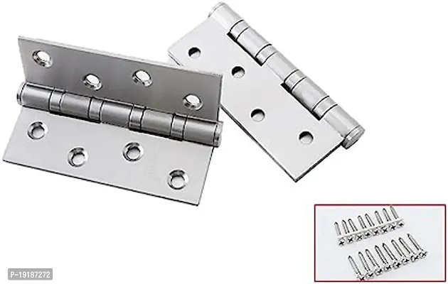 Doors Cabinet Hinges,Cupboard Door Clip-on,Door Hinge Mute Fold Butt Hinges Home Furniture Hardware Door Hinge 2 Pcs 4x4 Inch