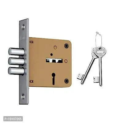 Brass and Metal Dead Lock with Double Stage Locking (Sandy Brown)-thumb0