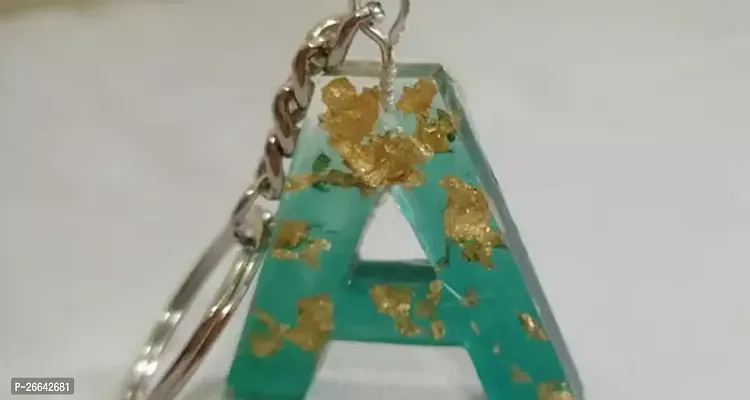 A Alphabet Keychain Resin