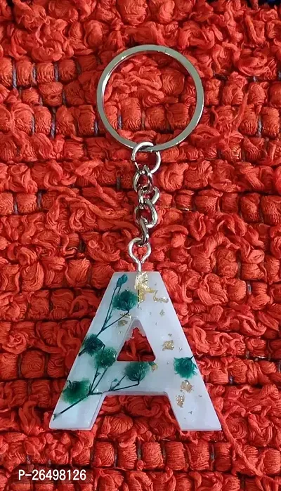 A Alphabet Keychain Resin