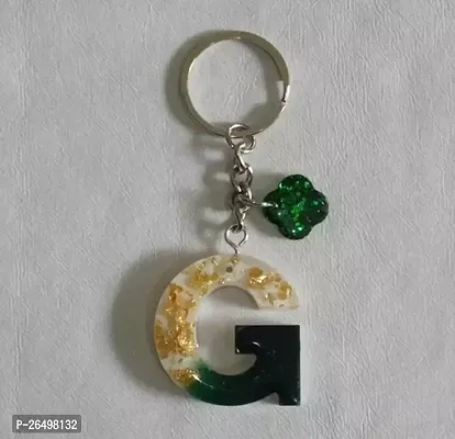 G Alphabet Keychain Resin-thumb0