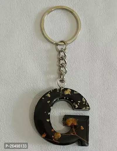 G Alphabet Keychain Resin-thumb0