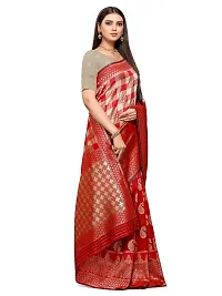 Shiv Textiles Women's Silk Saree (AM016RED_Red)-thumb3