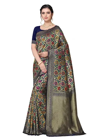 Stylish Jacquard Saree With Blouse Piece For Women