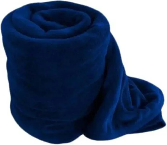 Neeshaa? Plain Polar Fleece Single Bed Blanket Warm Soft & Comfortable for Winter / AC Room / Hotel / Donation / Travelling_Size - 60*90 inch