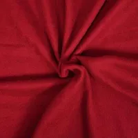 Solid Double Bed Fleece Blanket(Red)-thumb2