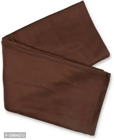 Shreejee Solid Double Bed Fleece Blanket(Brown)-thumb2