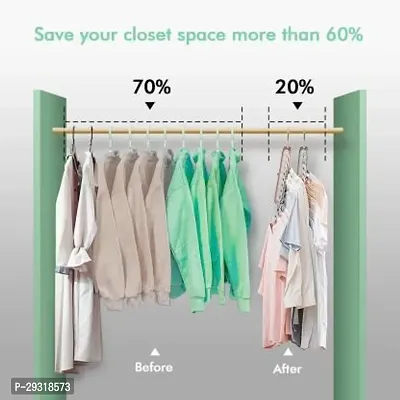 Varni Sales 360ordm; Swivel Hook, 9-Holes Magic Wardrobe Space Saver Folding Hangers/Closet Organizer (PACK OF 5) Closet Organizer Closet Organizer ()-thumb4