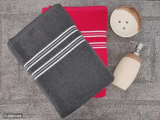 WEBDEALZ Pack of 2 Premium Cotton Bath Towels-thumb4