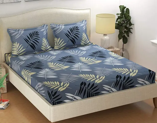 UBAV Prime Collection 190TC 1 Single Size (90X60) Bedsheet with 1 Pillow Cover (16x26) Color Design