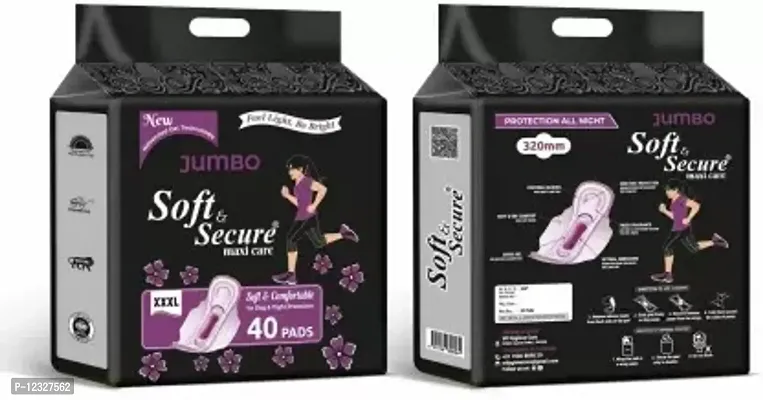 Sanitary NAPKINS 100% Natural Cott WITH NET COVER SHEET PACK OF 40