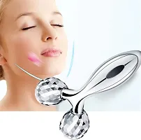 Double Chin Reducer Skin Tightening Face Lifting Roller Jawline Shaper (SILVER  color)-thumb1