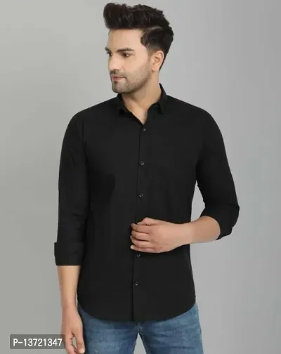 Stylish Men Cotton Regular Fit Casual Shirt-thumb0