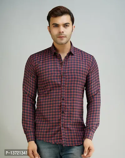 Stylish Men Cotton Regular Fit Casual Shirt-thumb0