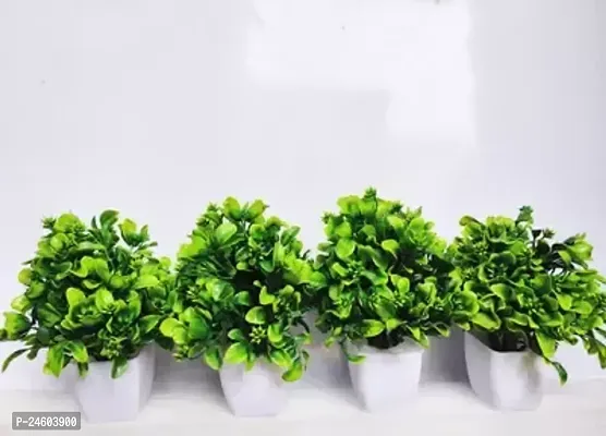 Realistic Artificial Flower Plants for Home Decor pack of 4-thumb0