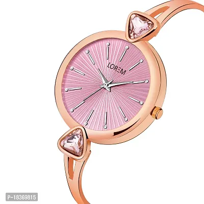 Pruthvi Art Lorem Pink Fancy Stone Analog Watch for Women LR277-thumb3