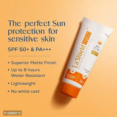 La Shield Fisico Matte Sunscreen Gel SPF 50+ PA+++ 50gm-thumb2