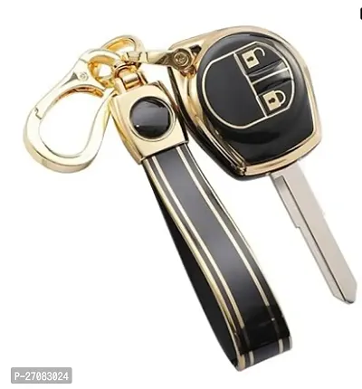 Tpu Car Key Cover And Keychain Compatible For: Swift, Dzire, Ignis, Ciaz, Baleno, Scross, Vitara Brezza, Wagonr, Ertiga, Xl6, Alto, Celerio, Ritz 2B Remote Key