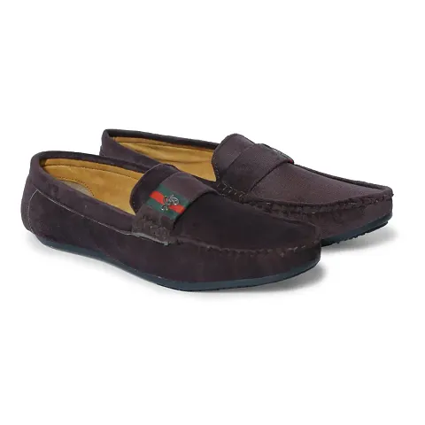 Stylish Fancy Designer Velvet Solid Loafers For Men