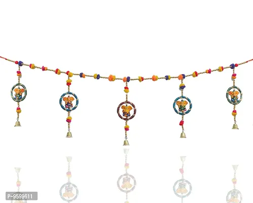 AIVIK Rajasthani Painting Design 7 Bells Decorative Hanging Wind Chimes for Indoor and Outdoor-thumb2