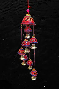 AIVIK Rajasthani Painting Design 7 Bells Decorative Hanging Wind Chimes for Indoor and Outdoor-thumb4