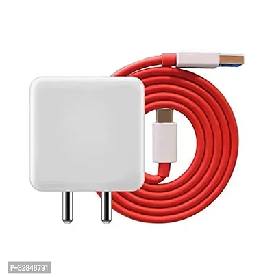 33 W SuperVOOC 5 A Wall Charger for Mobile with Detachable Cable  (White, Cable Included)-thumb0